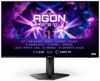 AOC AGON Pro AG276QZD 27'' 240Hz 0.03 ms Pivot QHD Oyuncu Monitörü