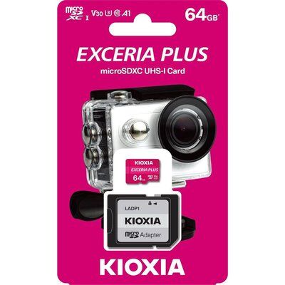 Kioxia 64GB Micro Sd Exceria Plus Hafıza Kartı Class10 Sdxc Uhs-ı U3 LMPL1M064GG2