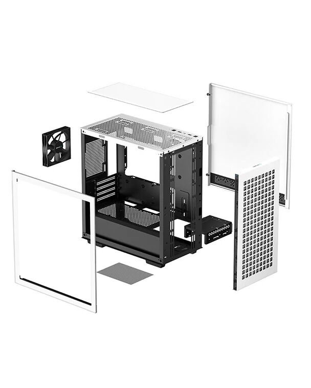 DeepCool CH370 WH 1x120mm Mini-ITX / Mikro-ATX Beyaz Oyuncu Kasası