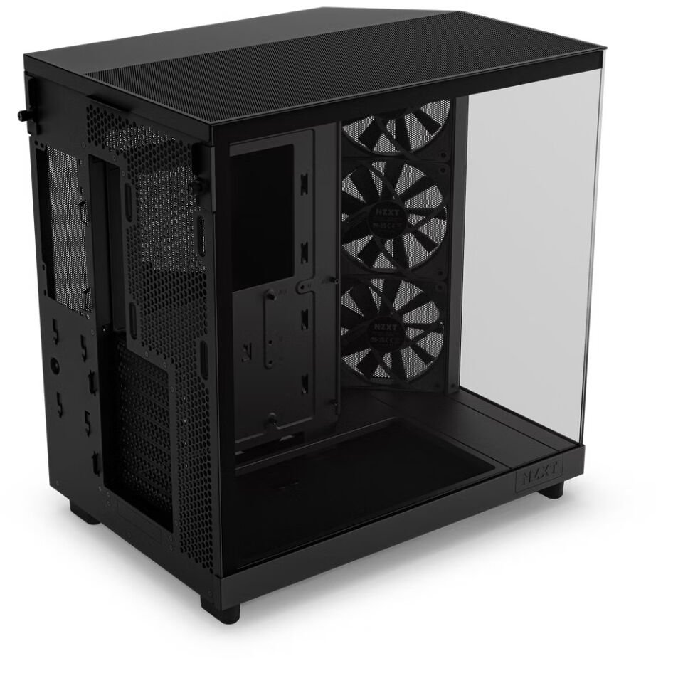 NZXT H Series H6 Flow 3X120mm (ATX, Micro-ATX, Mini-ITX) CC-H61FB-01 Siyah ATX Oyuncu Kasası