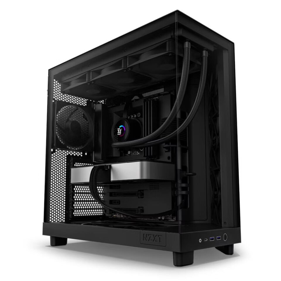 NZXT H Series H6 Flow 3X120mm (ATX, Micro-ATX, Mini-ITX) CC-H61FB-01 Siyah ATX Oyuncu Kasası