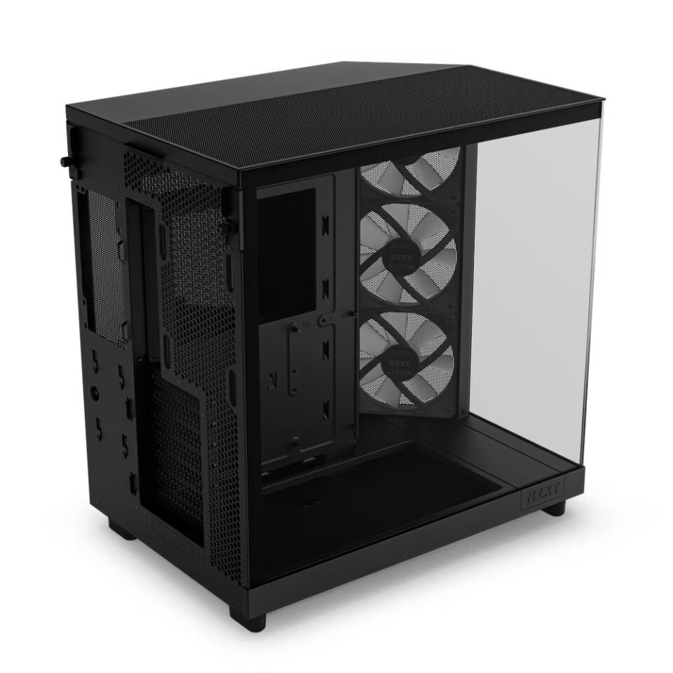 NZXT H Series H6 Flow RGB 3X120mm RGB (ATX, Micro-ATX, Mini-ITX) CC-H61FB-R1 Siyah ATX Oyuncu Kasası