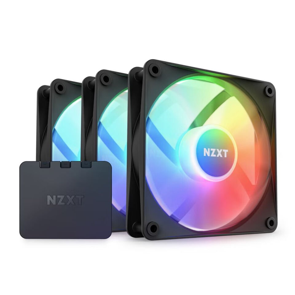 NZXT F120 RGB Core Siyah 3x120 mm Fan RF-C12TF-B1 (Üçlü Fan)