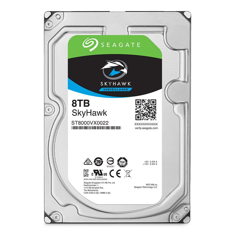 SEAGATE SKYHAWK 8TB 256 MB 7/24 RV ST8000VX010