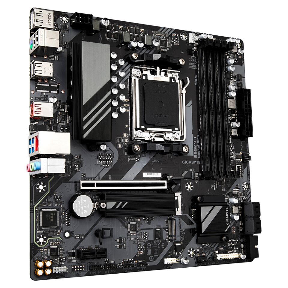 Gigabyte B650M K AMD B650 8000 MHz (OC) DDR5 Soket AM5 mATX Anakart