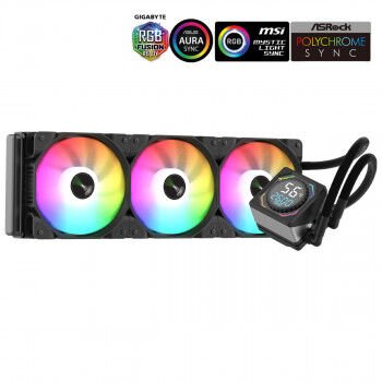 GamePower Skadi Square 360 ARGB Intel-AMD Uyumlu 360mm İşlemci Sıvı Soğutucu