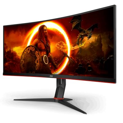 AOC  34 inc CU34G2XP/BK 1ms 180Hz FreeSync Premium WQHD VA Curved Gaming Monitör (Ölü Pixel)