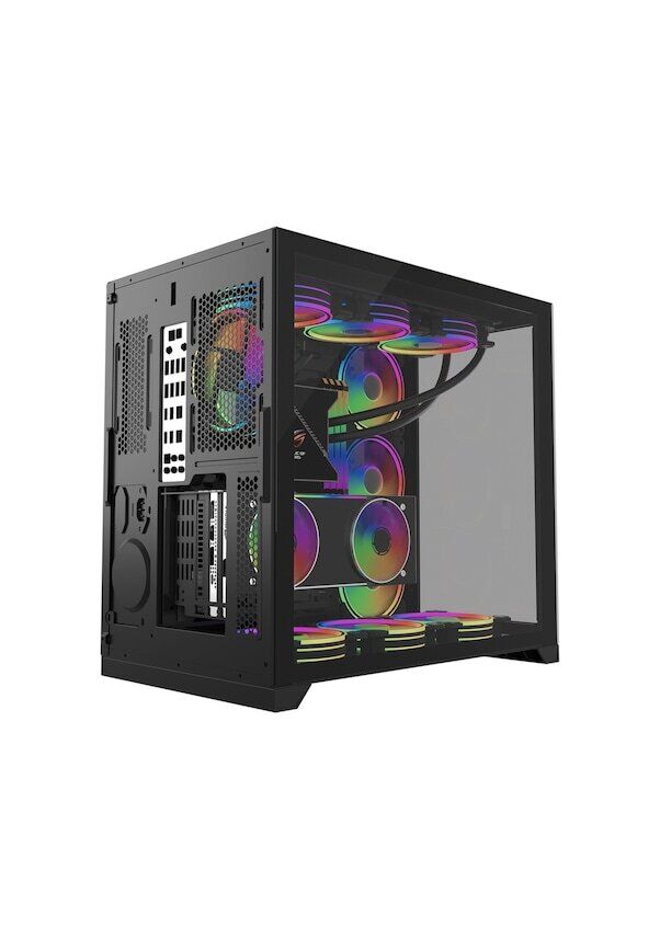 Gamepower Warcry Evo 6x120 MM ARGB Fanlı Mid ATX Oyuncu Bilgisayar Kasası