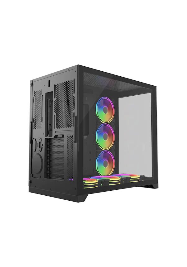 Gamepower Warcry Evo 6x120 MM ARGB Fanlı Mid ATX Oyuncu Bilgisayar Kasası