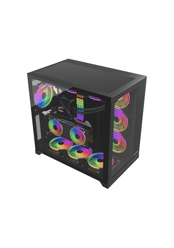 Gamepower Warcry Evo 6x120 MM ARGB Fanlı Mid ATX Oyuncu Bilgisayar Kasası
