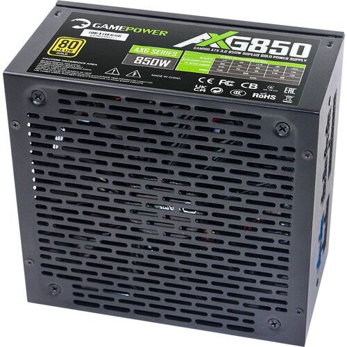 GamePower AXG-850 14CM 850W Gold 80+ ATX 3.0 PCI-E 5.0 Power Supply - 5 Yıl Garantili