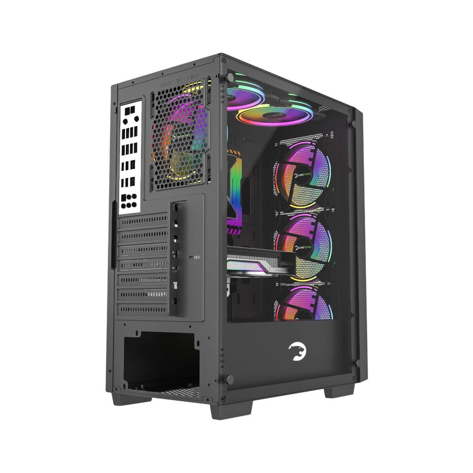 GamePower Flex 4*120mm A-RGB Fan ATX Midi Tower Siyah Gaming Kasa