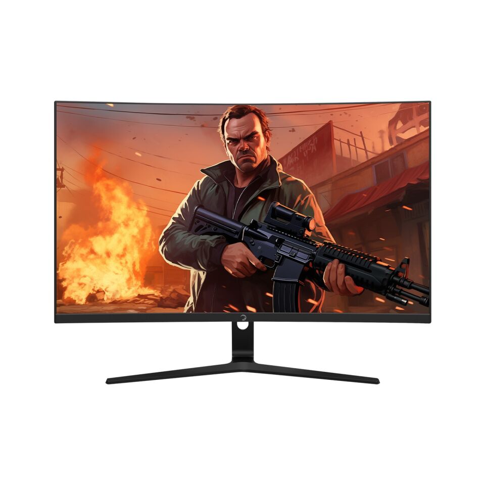 GamePower Vivid T50 27″ 1500R Curved RGB 200Hz 0.5ms FHD 2x2W Speaker VA Siyah Gaming Monitör (Sıfır Ölü Piksel Garantili)