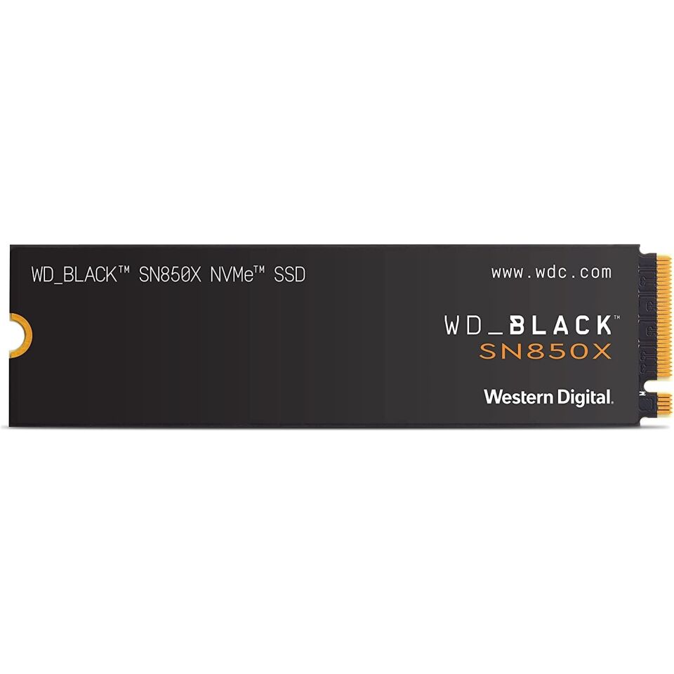 WD Black 1TB SN850X 7300/6300MBs NVMe PCIE 4.0 M.2 WDS100T2X0E SSD Disk