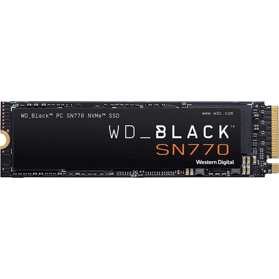 WD Black 2TB SN770 5150/4850 MB/S PCIe Gen4 M.2 NVMe WDS200T3X0E SSD Disk