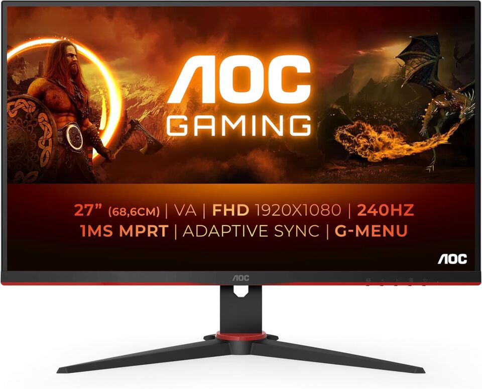 AOC 27'' 27G2ZNE/BK 1 ms Full HD 240 Hz Oyuncu Monitörü(Ölü Pixel)