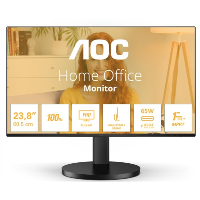 AOC 23.8'' 24B3CF2 1 ms 100 Hz Full HD IPS Type-C Monitör