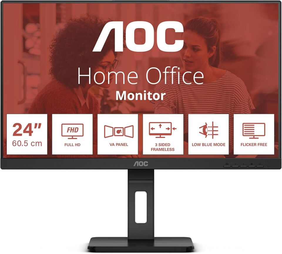 AOC 24'' 24E3QAF 4 ms 75 Hz Full HD Pivot IPS Monitör
