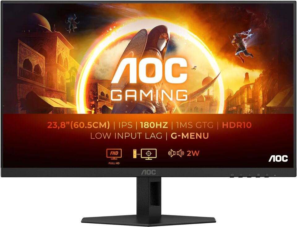 AOC 23.8'' 24G4XE 1 ms Full HD IPS 180 Hz Oyuncu Monitörü(Ölü Pixel)
