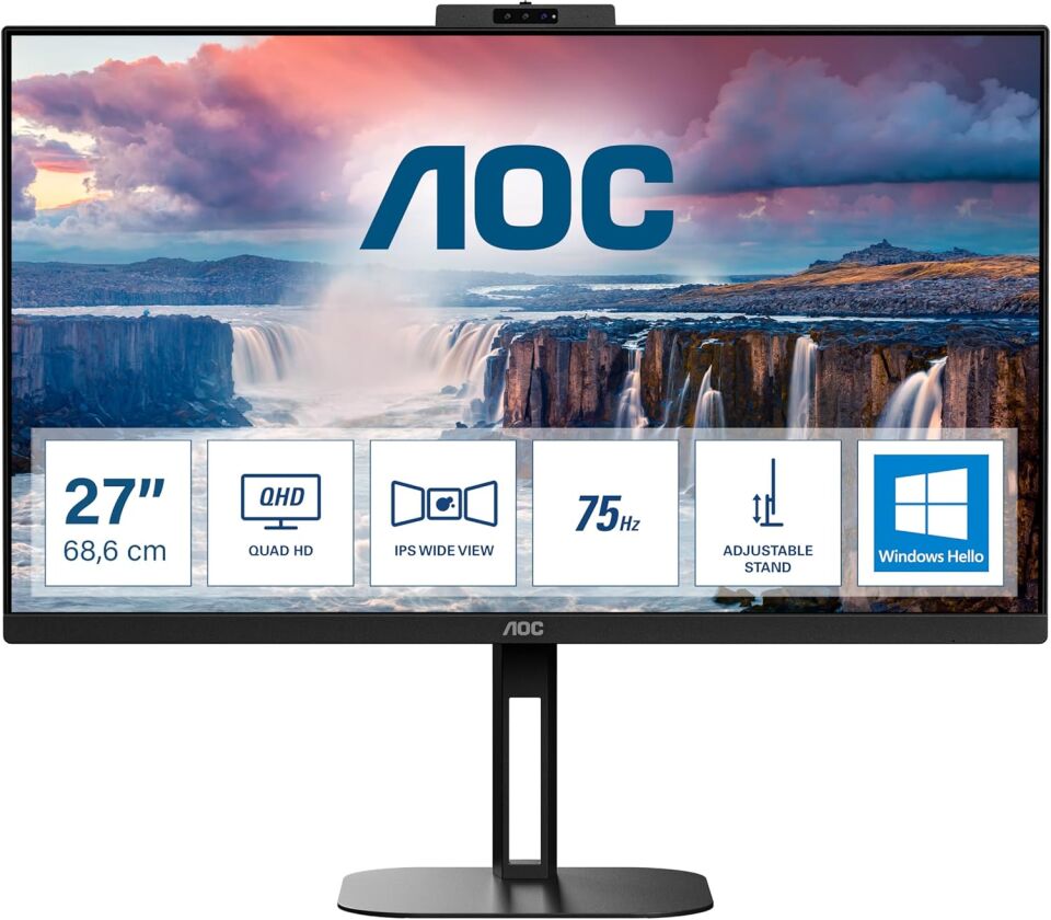 AOC 27''Q27V5CW/BK 1ms 75Hz HDMI Dp Type-C IPS Monitör(Ölü Pixel)