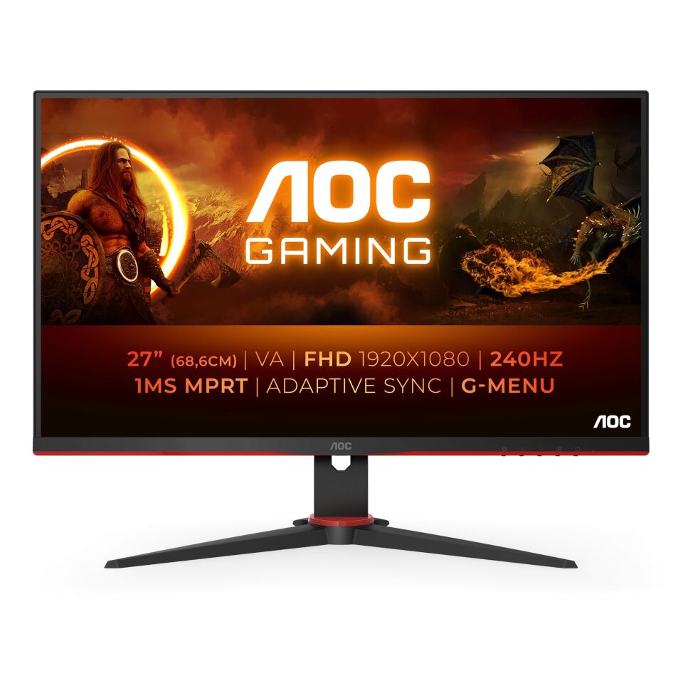 AOC 27'' 27G2ZNE 240Hz 1ms HDMI DP AdaptiveSync FHD VA Gaming Monitör
