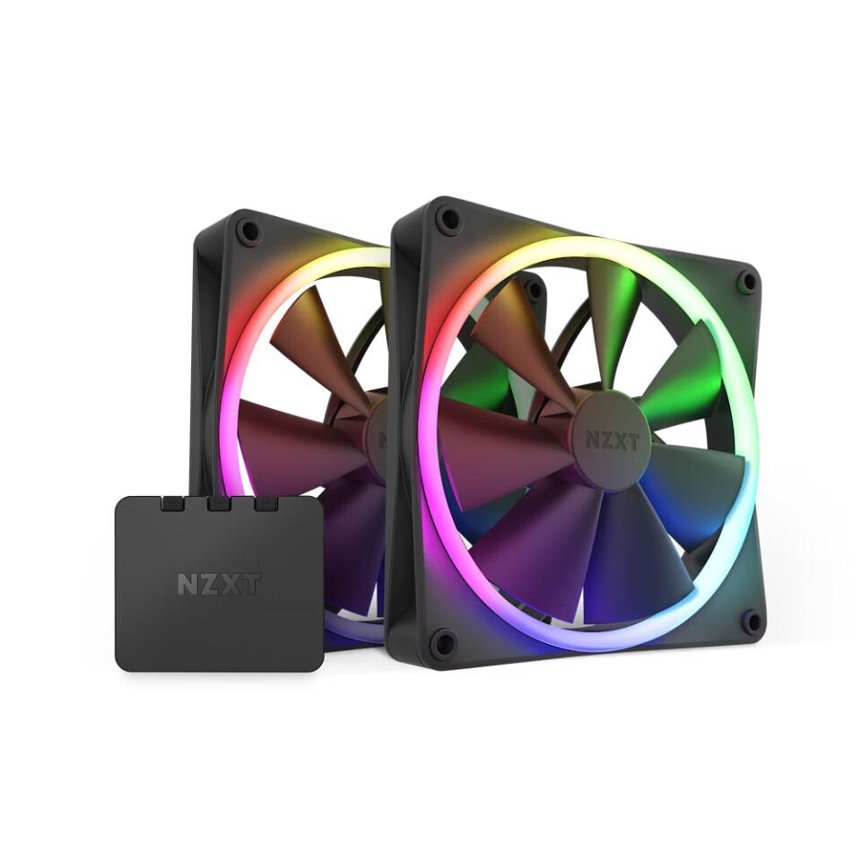 NZXT F140 RGB Siyah 140 mm Fan (2 li Set) RF-R14DF-B1