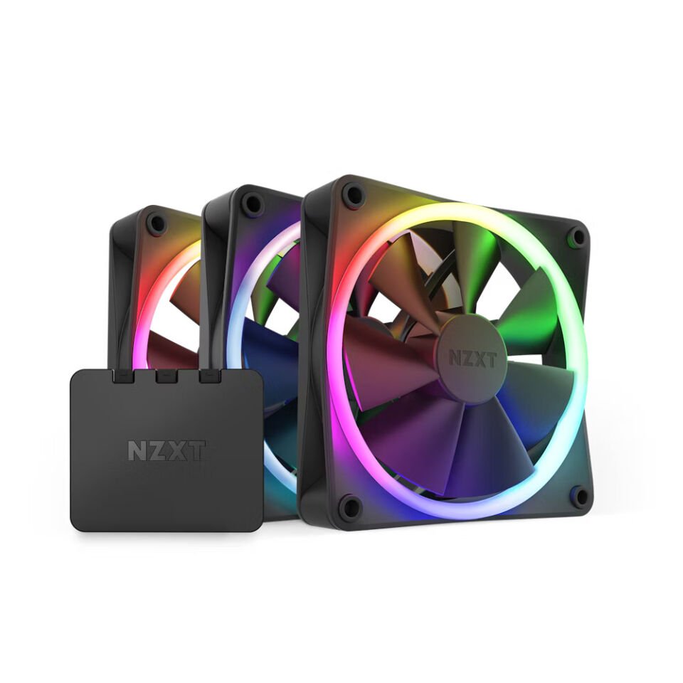 NZXT F120 RGB Siyah 120 mm Fan (3 lü Set) RF-R12TF-B1