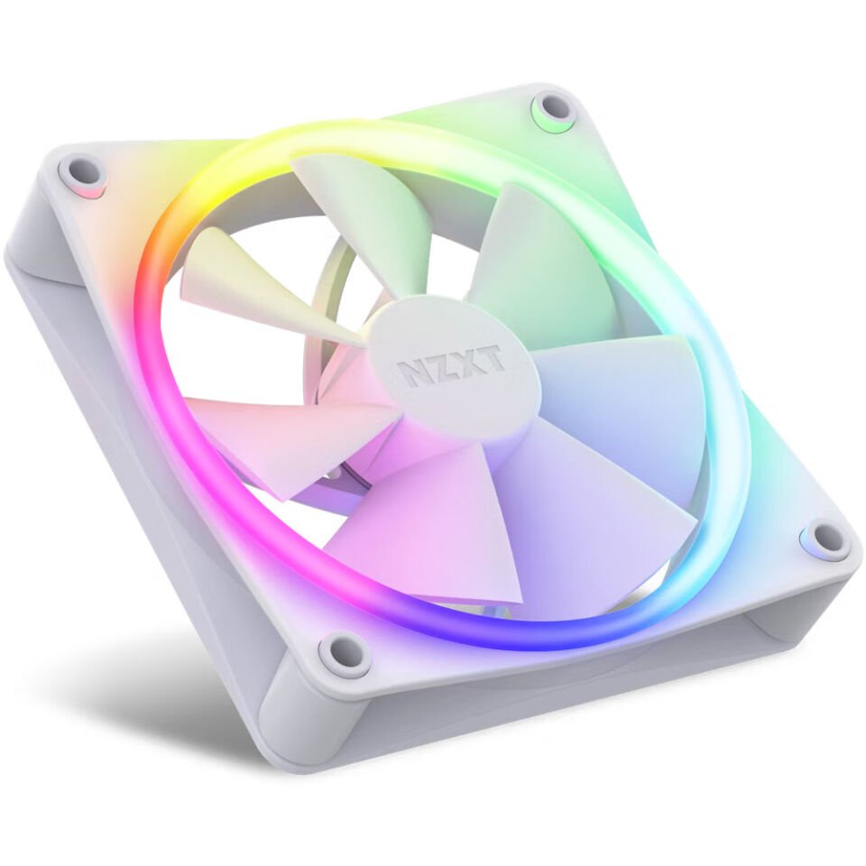 NZXT F120 RGB Beyaz 120 mm Fan (3 lü Set) RF-R12TF-W1