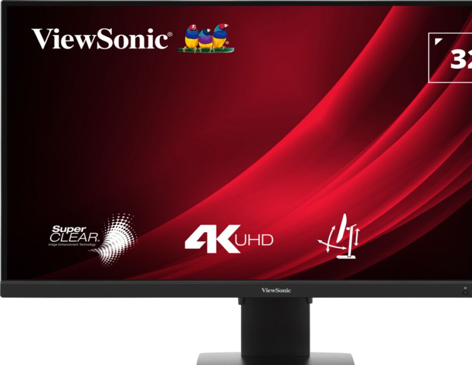 ViewSonic 32” VG3208-4K-HD 4Ms 60Hz UHD VA Panel 4K Yükseklik Ayarlı Monitor