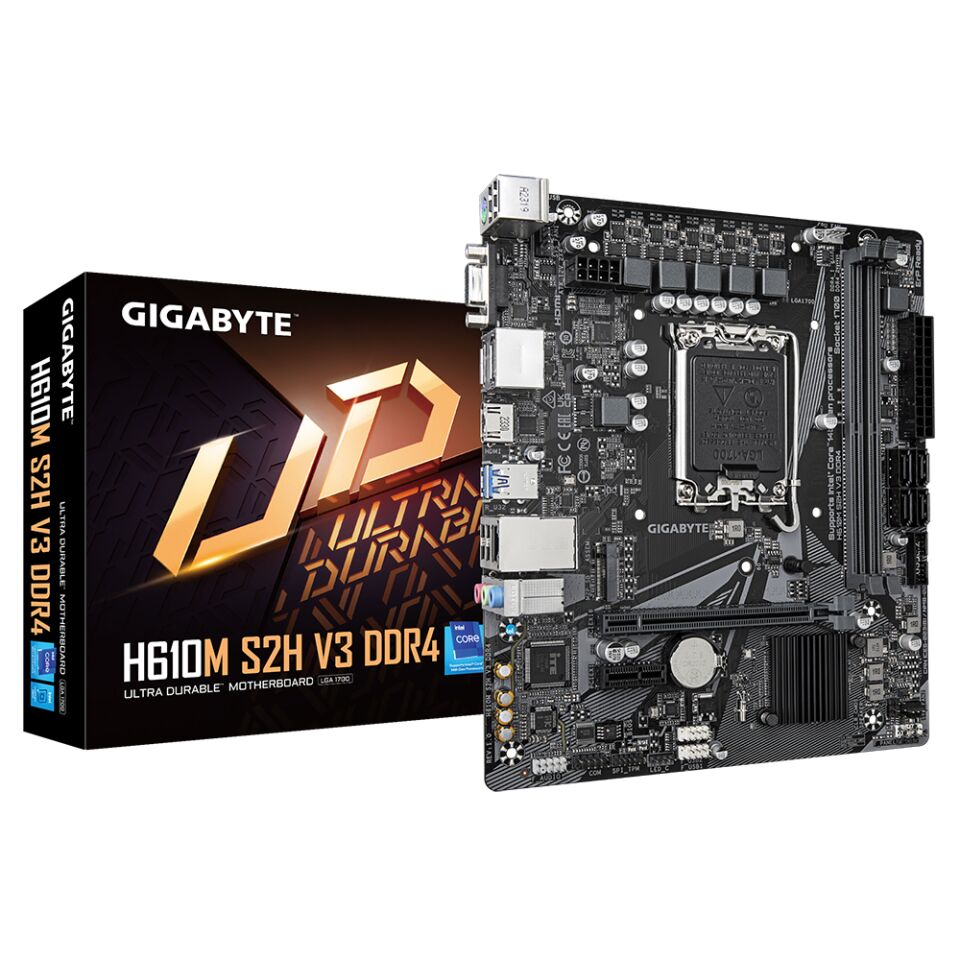 Gigabyte H610M-S2H-V3 Intel LGA1700 DDR4 Micro ATX Anakart