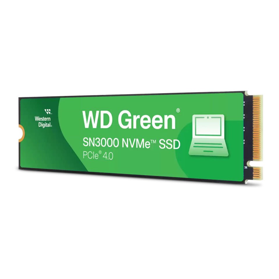 WD GREEN 500GB SN3000 WDS500G4G0E 5000MB/s PCIe Gen4 x4 NVME 2280 M.2 SSD