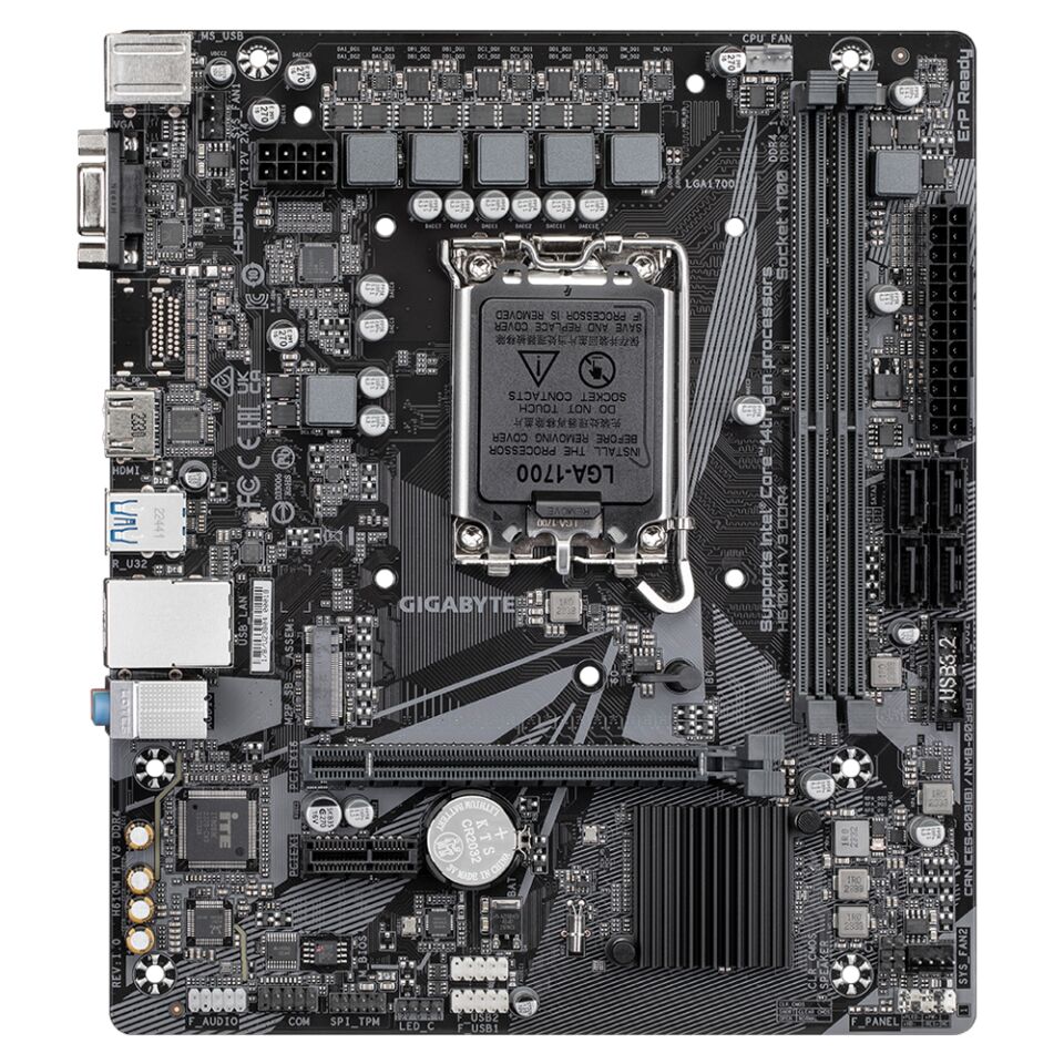 Gigabyte H610M H V3 DDR4 1700P MATX Anakart
