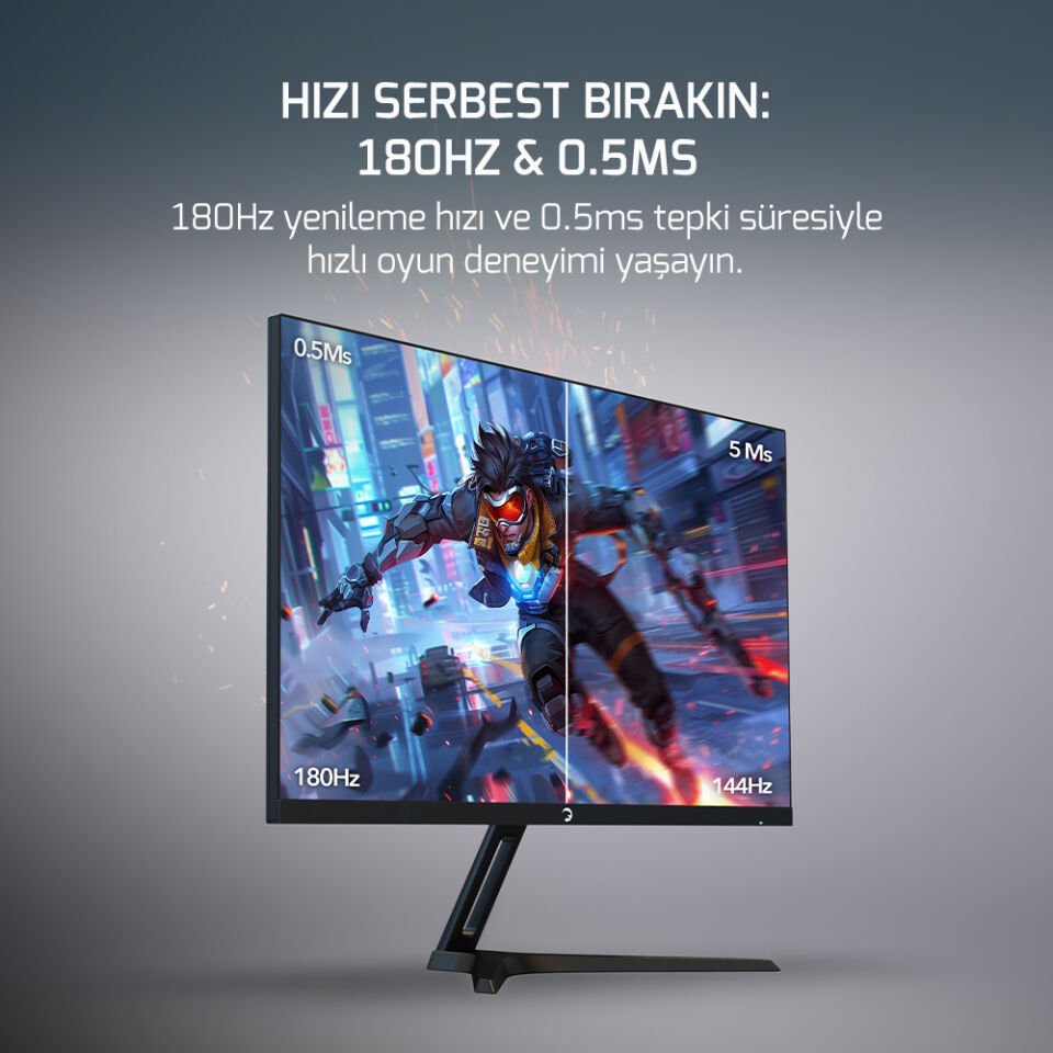 GamePower Bull T20 27'' 180Hz 0.5ms Fast IPS  FHD Gaming Monitör (Sıfır Ölü Piksel Garantili)