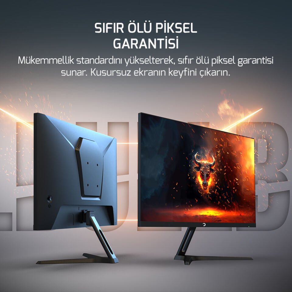 GamePower Bull T20 27'' 180Hz 0.5ms Fast IPS  FHD Gaming Monitör (Sıfır Ölü Piksel Garantili)