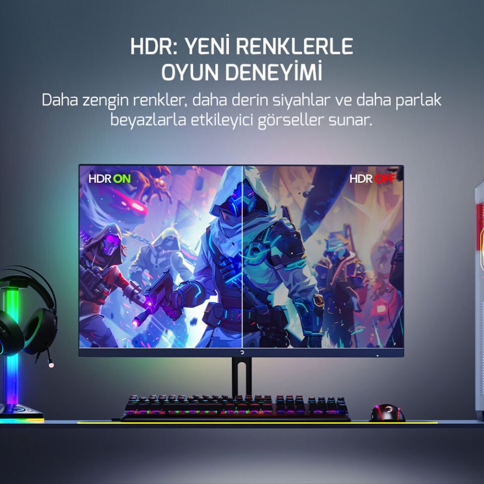 GamePower Bull T20 27'' 180Hz 0.5ms Fast IPS  FHD Gaming Monitör (Sıfır Ölü Piksel Garantili)