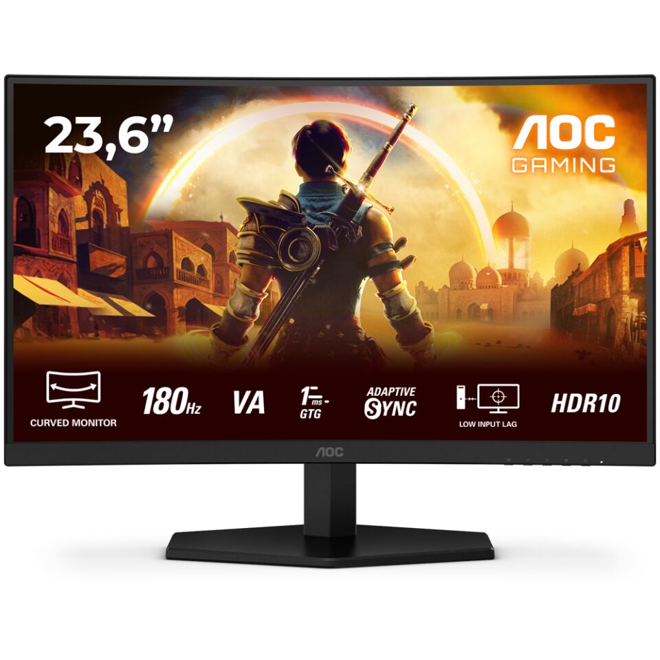 AOC C24G42E 24'' 180 Hz 0,5ms FreeSync HDR10 Fast VA Oyuncu Monitörü