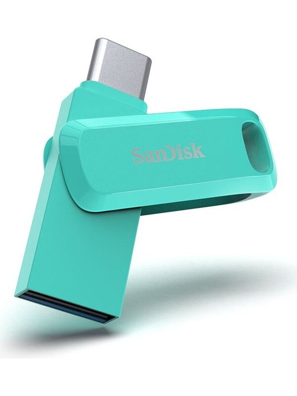 SANDISK Ultra Dual Drive Go 128GB Type-C USB 3.1 SDDDC3-128G-G46G Tiffany Green USB Bellek