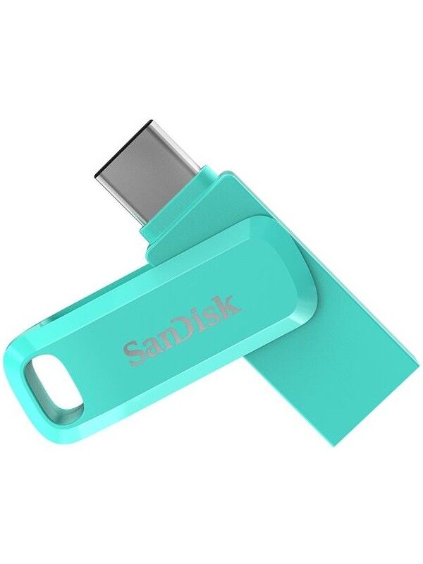 SANDISK Ultra Dual Drive Go 128GB Type-C USB 3.1 SDDDC3-128G-G46G Tiffany Green USB Bellek