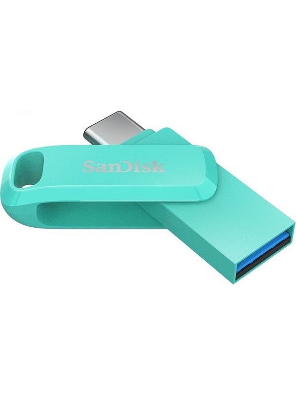 SANDISK Ultra Dual Drive Go 128GB Type-C USB 3.1 SDDDC3-128G-G46G Tiffany Green USB Bellek