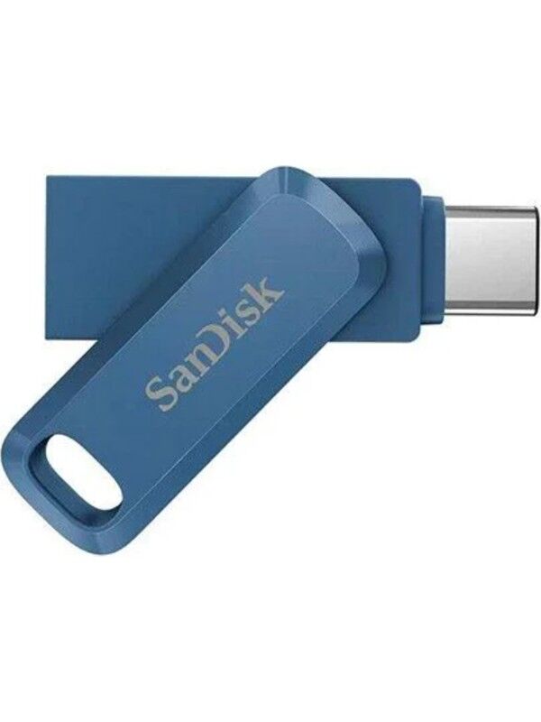 SANDISK Ultra Dual Drive Go 128GB Type-C USB 3.1 SDDDC3-128G-G46NB Navy Blue USB Bellek