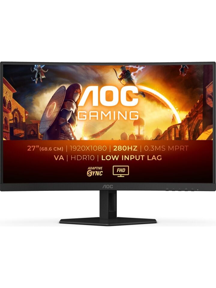 AOC C27G4ZXE 27'' 280 Hz 0.3 ms Adaptive-Sync Curved Oyuncu Monitörü (Ölü Pixel)