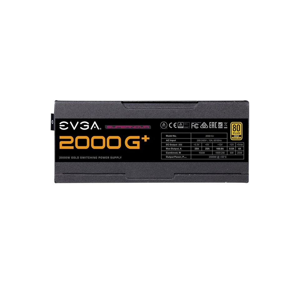 EVGA SuperNOVA G+ 2000W 80+ Gold Full Modüler 135mm Fanlı PSU