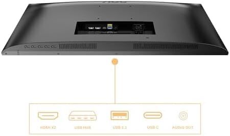 AOC 27'' U27B3CF 4ms 60Hz USB UHD IPS Type-C 4K Adaptive-Sync Monitör