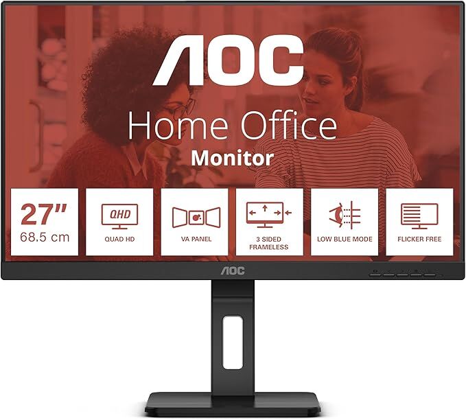 AOC 27'' Q27E3UMF 75HZ 4MS HDMI DP QHD VA Monitör