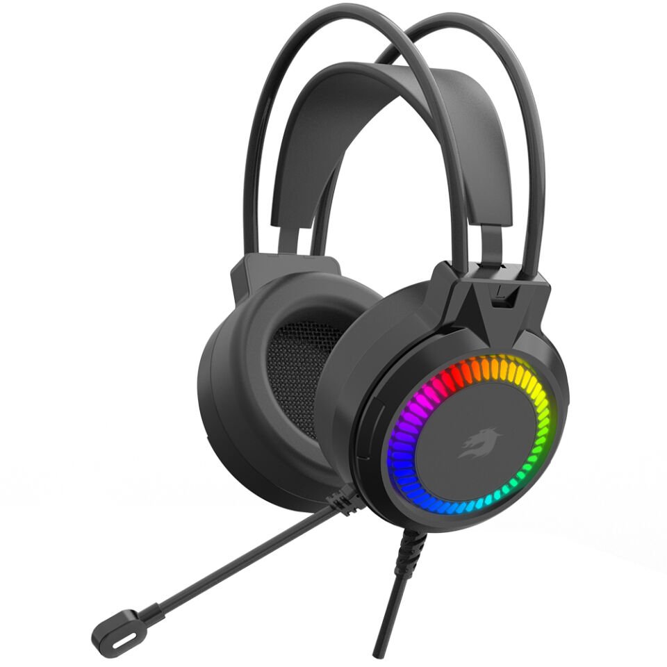 GameBooster H02B Hammer Siyah RGB Streo Oyuncu Kulaklığı