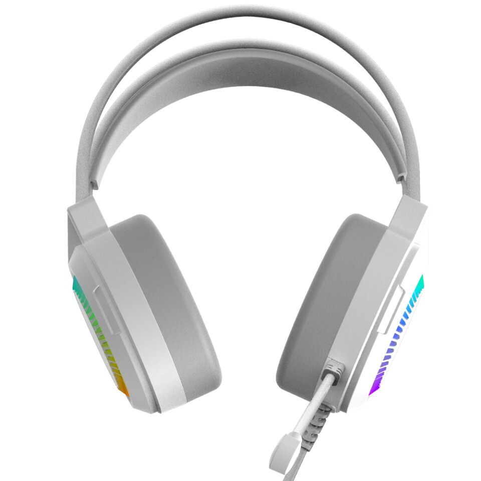 GameBooster H02W Hammer Beyaz RGB Streo Oyuncu Kulaklığı