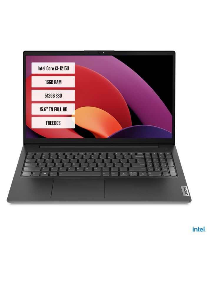 Lenovo V15 G3 IAP 82TT00A4TX i3-1215U 16 GB 512 GB SSD UHD Graphics 15.6'' Full HD Notebook