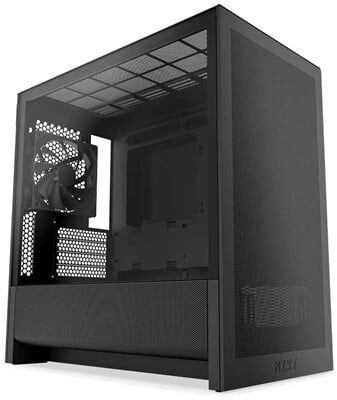 NZXT H3 Flow 2025 CC-H31FB-01 1 Fanlı mATX Siyah Bilgisayar Kasası