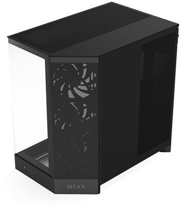 NZXT H9 Flow 2025 CM-H92FB-01 Dual-Chamber 4 Fanlı ATX Siyah Bilgisayar Kasası