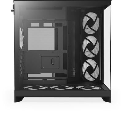 NZXT H9 Flow RGB+ 2025 CM-H92FB-P1 Dual-Chamber 7 RGB Fanlı ATX Siyah Bilgisayar Kasası